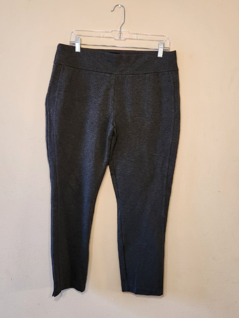 Express Dark Grey stretchy crop pants size L